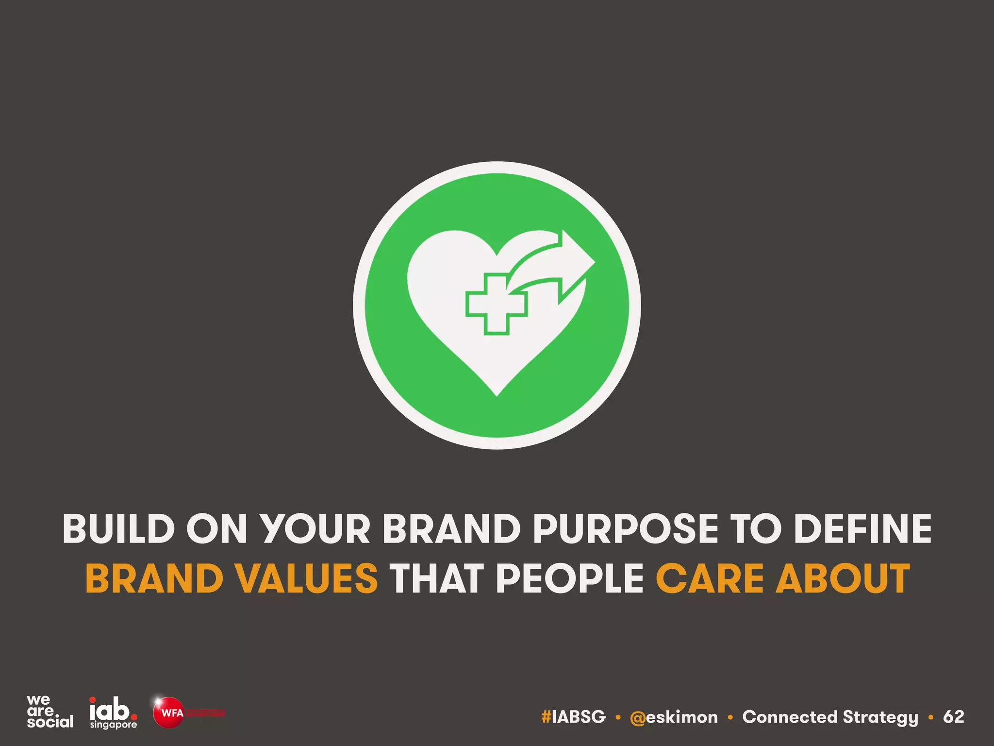 #IABSG • @eskimon • Connected Strategy • 64
HUMOUR: WE’RE HAPPY TO GIVE OUR
ATTENTION TO BRANDS THAT ENTERTAIN US
 