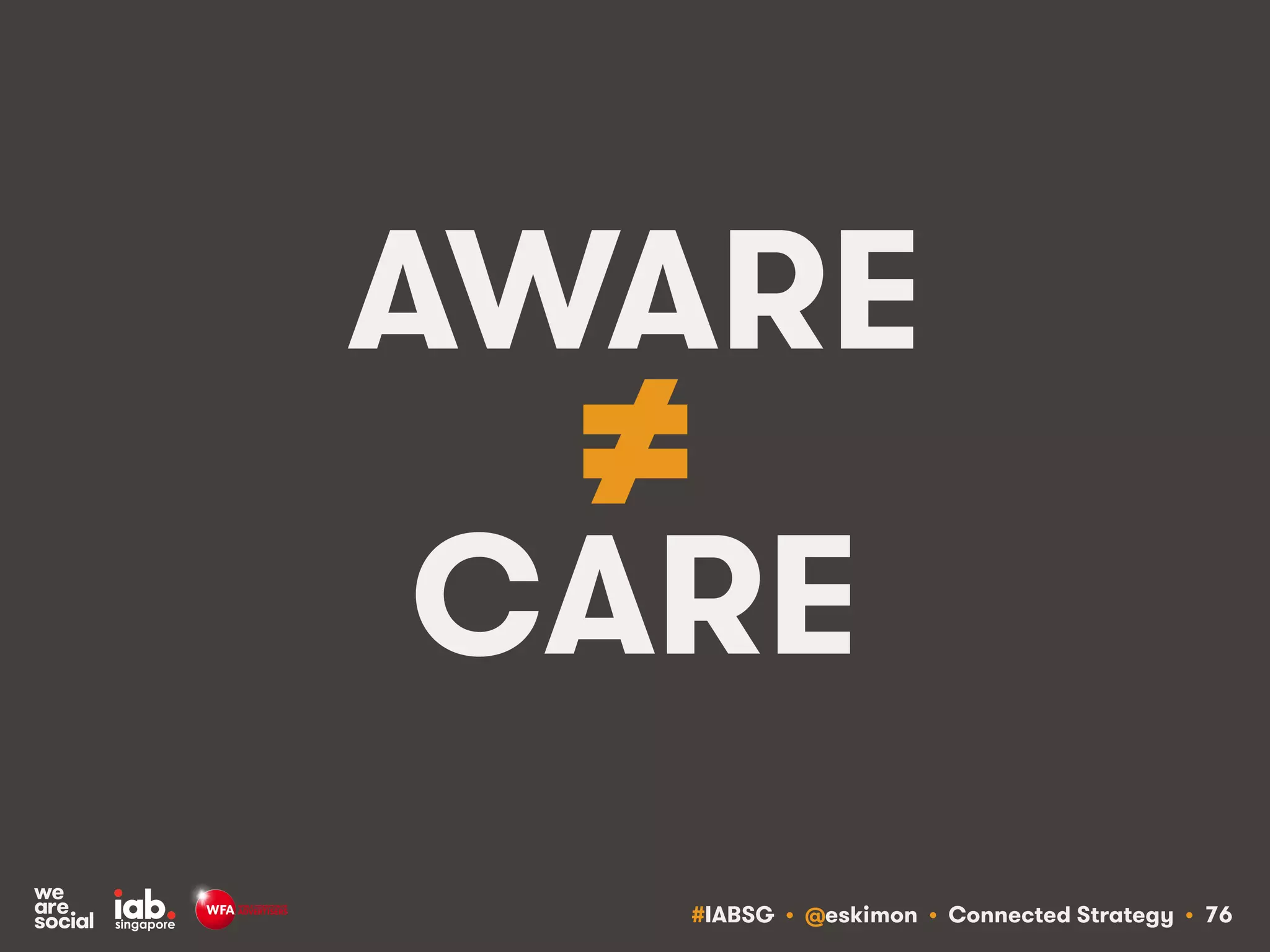 #IABSG • @eskimon • Connected Strategy • 80
MARKETING SHOULD CO-CREATE
MUTUAL VALUE, NOT SIMPLY SELL STUFF
 