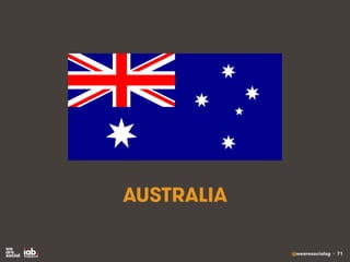 @wearesocialsg • 71
AUSTRALIA
 