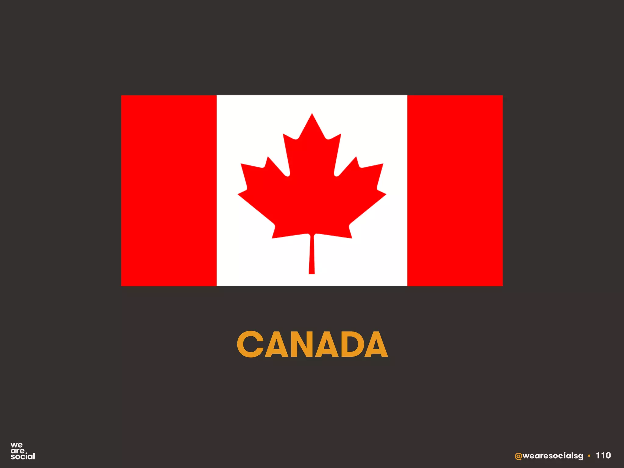 @wearesocialsg • 110
CANADA
 