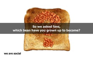 So we asked fans,
      which bean have you grown up to become?




we are social
 