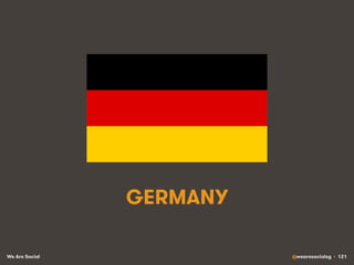 We Are Social @wearesocialsg • 121
GERMANY
 
