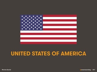 We Are Social @wearesocialsg • 347
UNITED STATES OF AMERICA
 