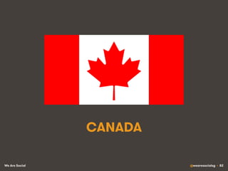 We Are Social @wearesocialsg • 82
CANADA
 