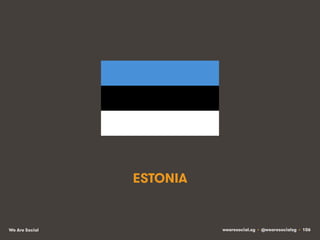 ESTONIA

We Are Social

wearesocial.sg • @wearesocialsg • 106

 
