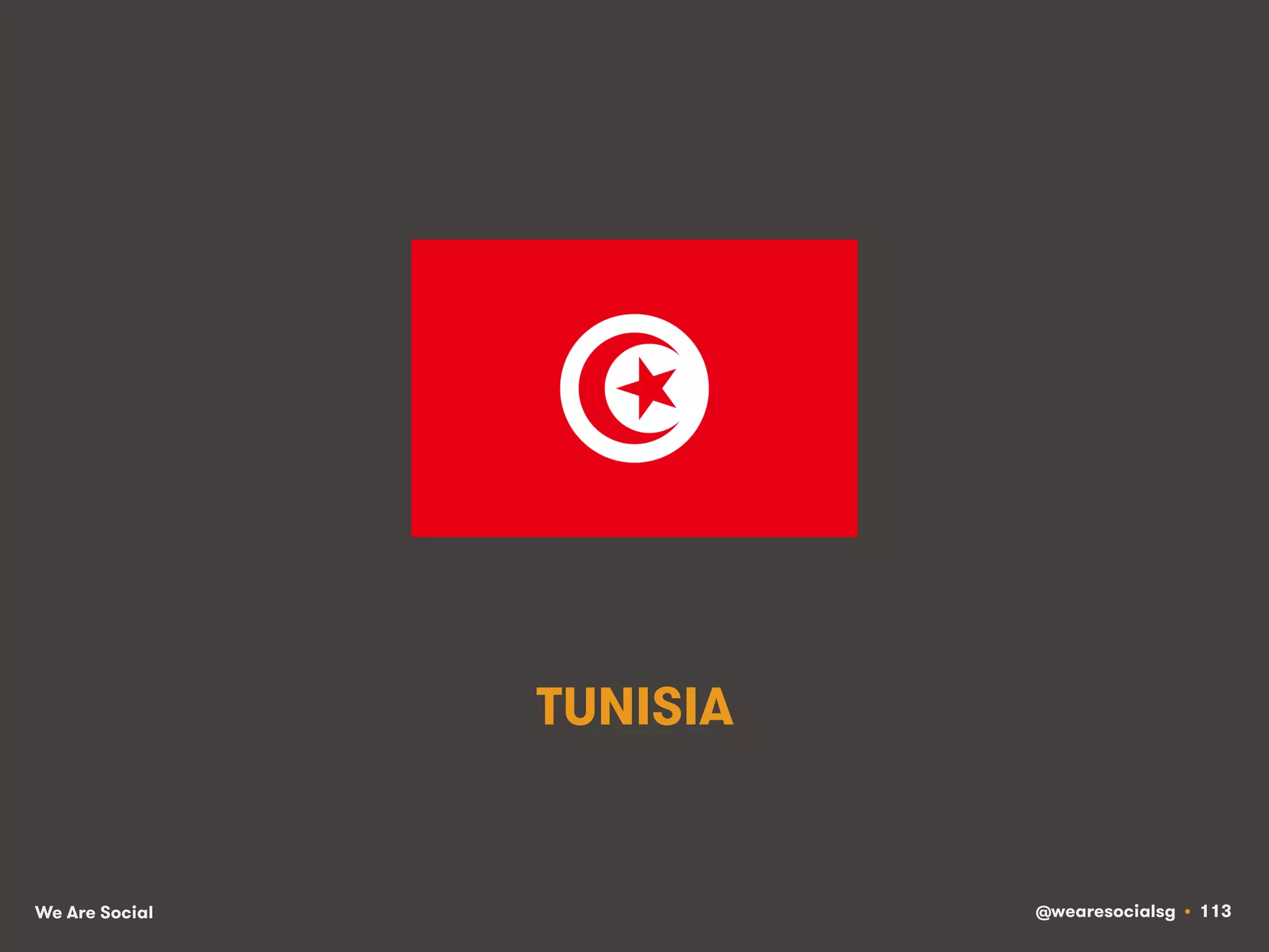 We Are Social @wearesocialsg • 113
TUNISIA
 