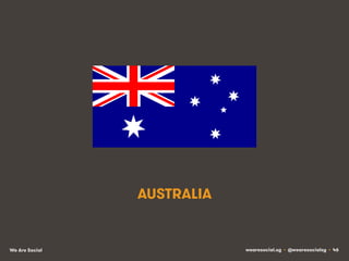 AUSTRALIA

We Are Social

wearesocial.sg • @wearesocialsg • 46

 