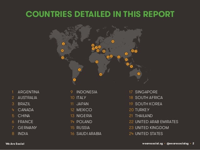 Social, Digital & Mobile Around The World (January 2014) Slide 2