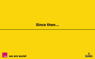 Since then…




we are social
 