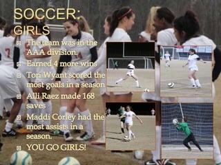 SOCCER:
GIRLS
 