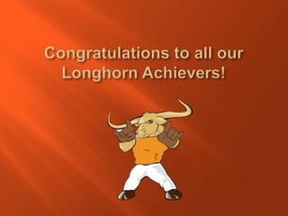 We are the Lanier Longhorns!