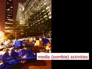 media (zombie) activities
 