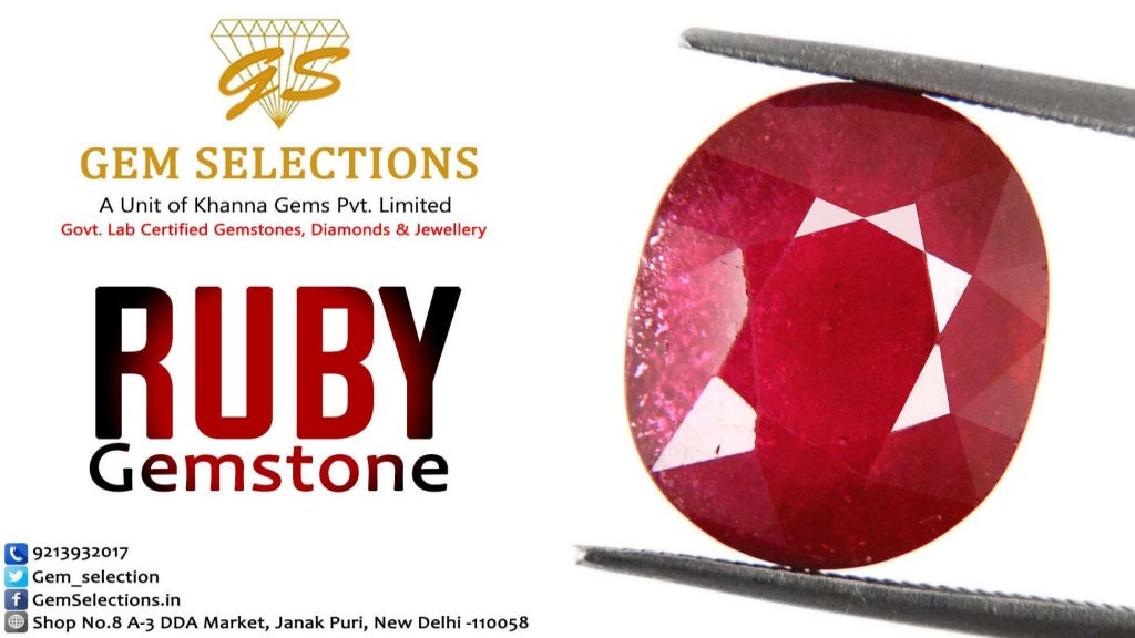What are the benefits of wearing Ruby Gemstones?