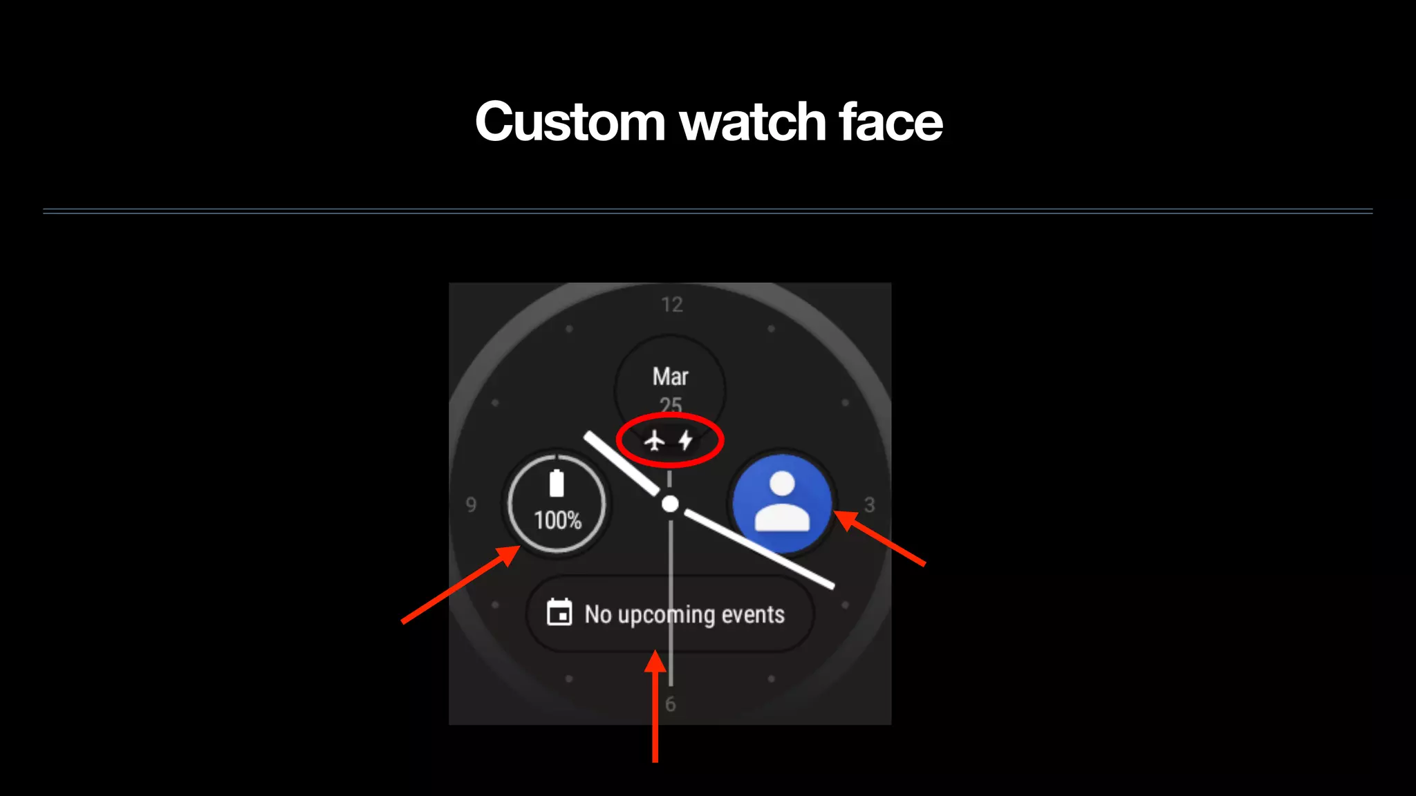 Custom watch face
 