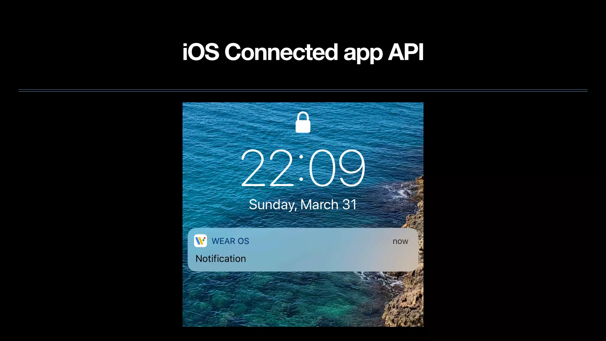 iOS Connected app API
 