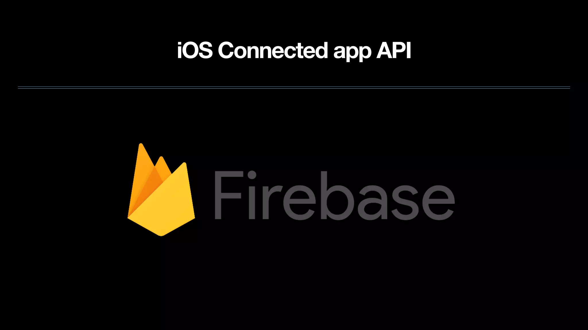 iOS Connected app API
 
