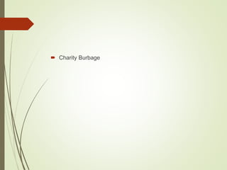  Charity Burbage
 