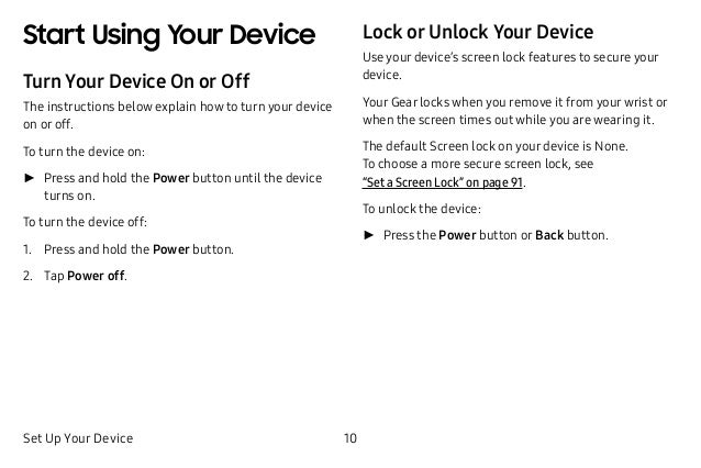 samsung gear sport smartwatch manual