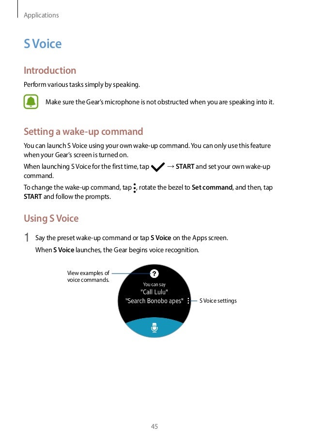 Samsung Gear S2 Manual Tizen Smart Watch