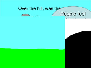 Over the hill, was the wind. I am so strong and cold! What should you do when it is  cold  and  windy ? Wear warm clothes Take an umbrella Wear sunglasses People feel cold when I am out! 