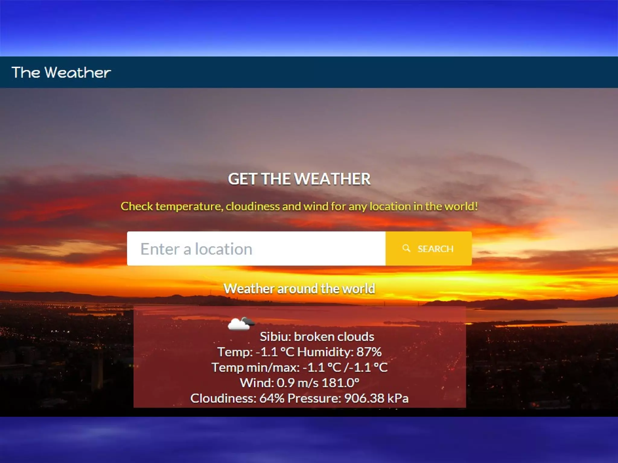 Weather API project | PPT