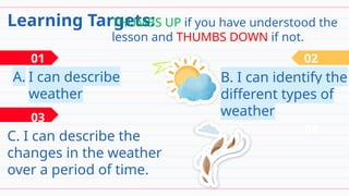 Identify Weather DIFFERENT KINDS OF WEATHER AND ITS EFFECTS.pptx