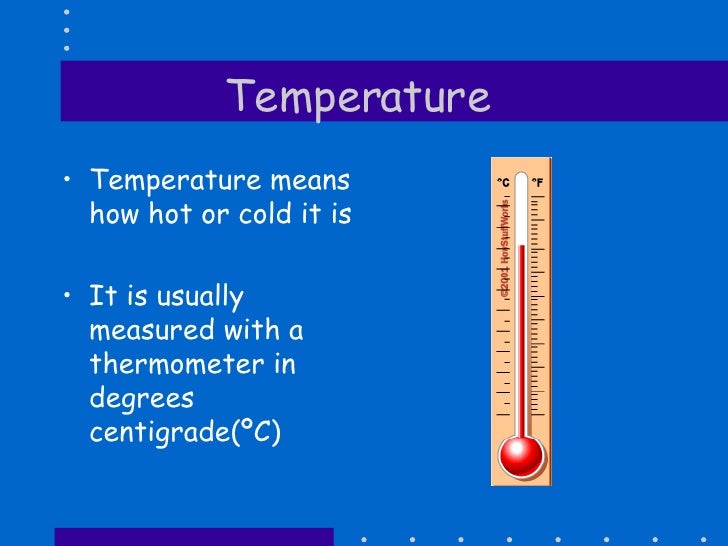 Weather and How it is Measured