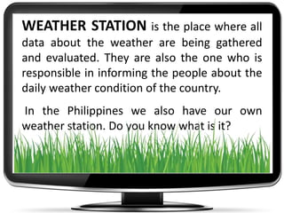 Weather and weather instruments (thursday)