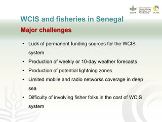 Weather and climate information services for fisheries in senegal