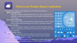 Weather Application Powerpoint Presentation | PPTX