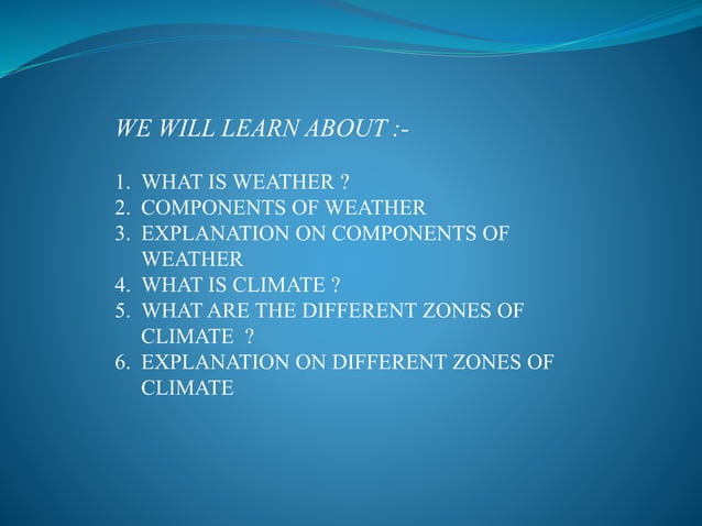Weather,Climate and Adaptations | PPTX