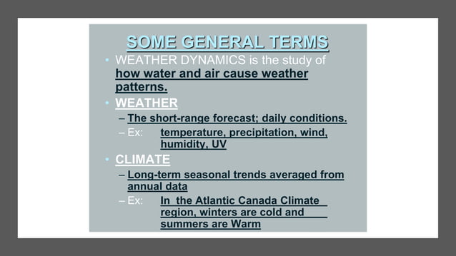 Weather dynamics | PPT