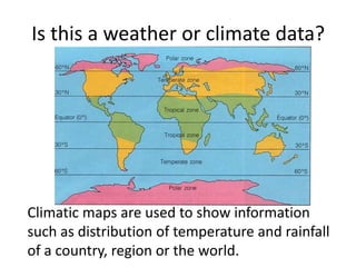 Decoding Weather Climates Weather elements unit 15 | PPTX