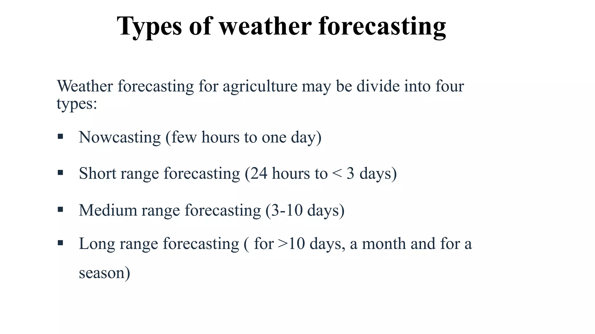 Weather forecasting | PPTX