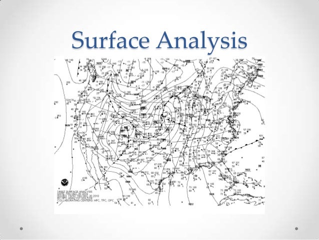 weather graphics the surface analysis chart depicts