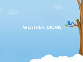 WEATHER IDIOMS
 
