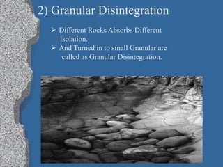 Block Disintegration Weathering Example Weathering | PPT