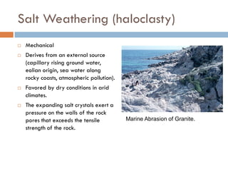 Weathering, Erosion and Soil