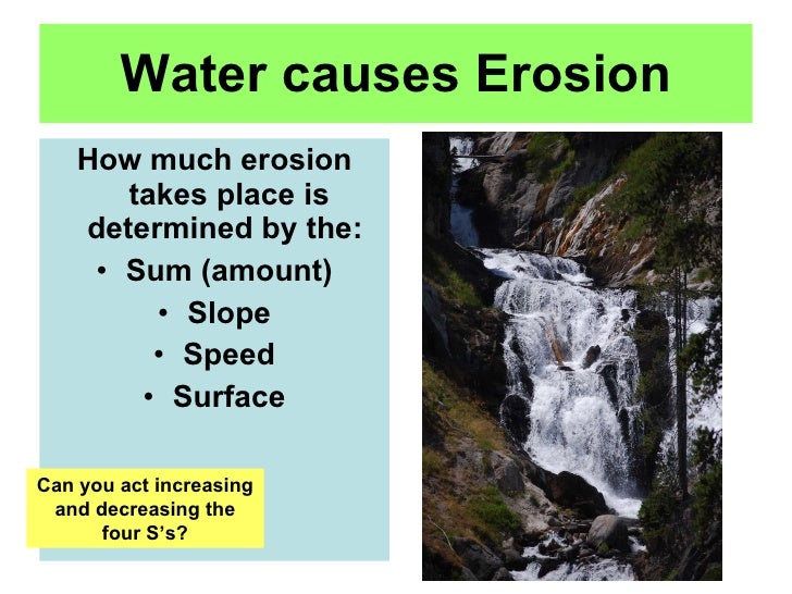 Weathering and erosion