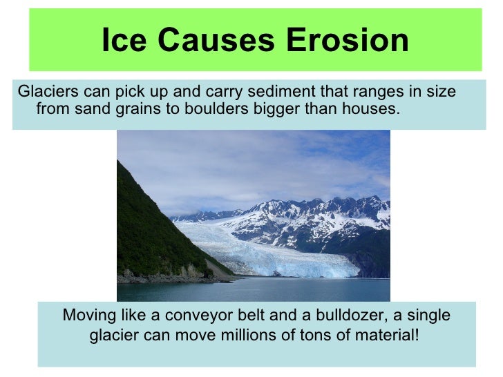 How does running water cause erosion?