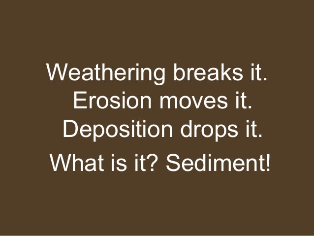 What is the difference between weathering and erosion?