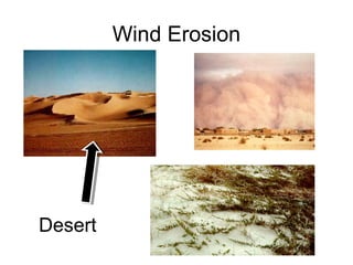 Wind Erosion
Desert
 
