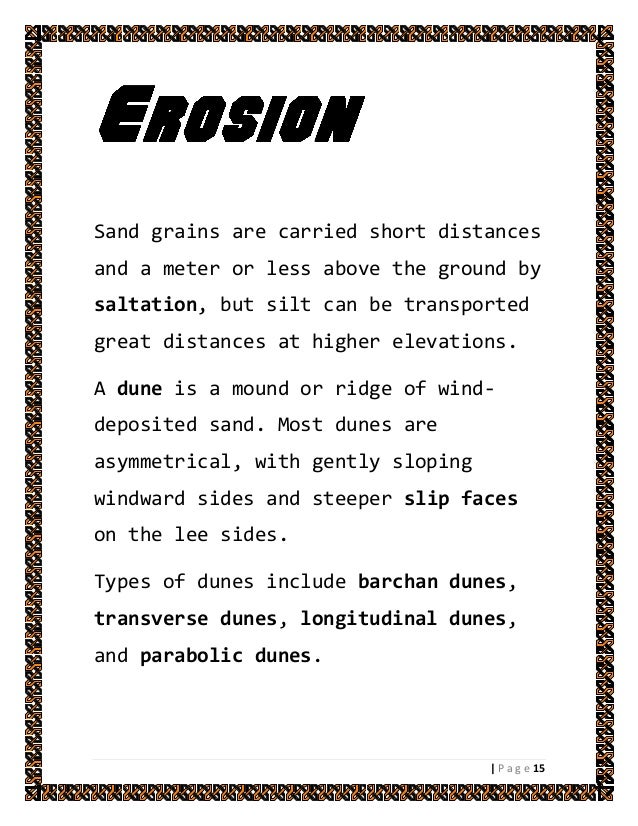 Weathering, erosion & soil