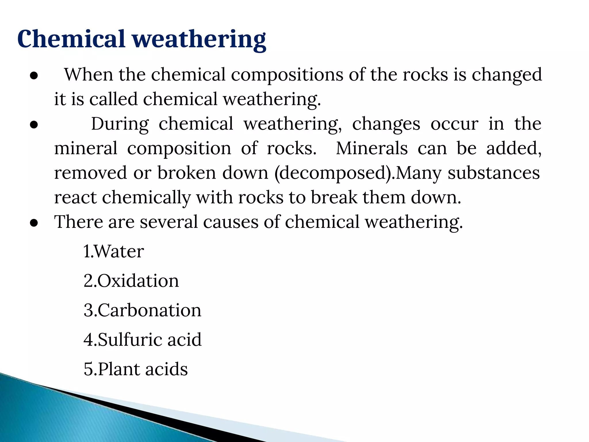 Weathering of rocks | PDF