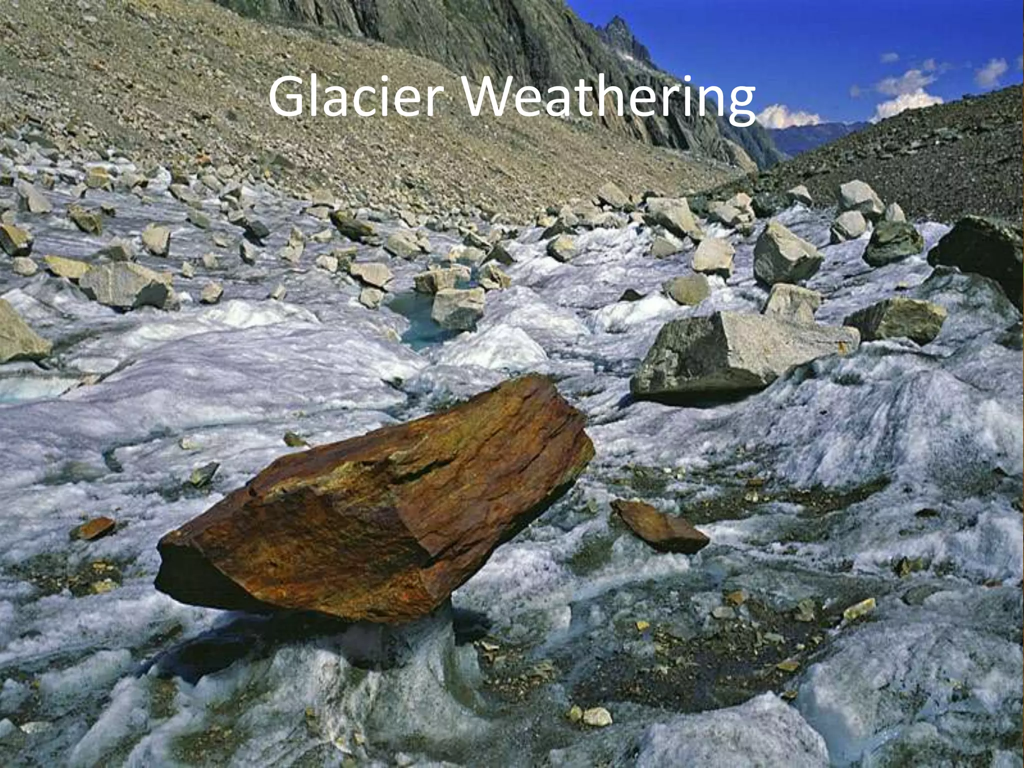 Glacier Weathering
 