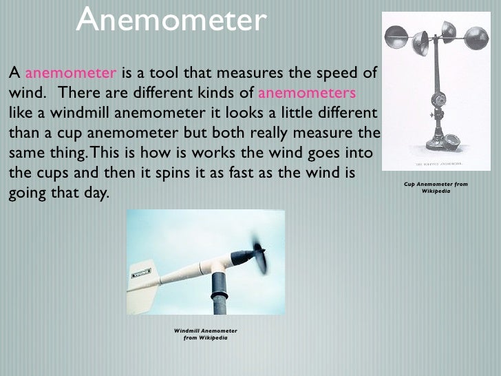 Weather instruments