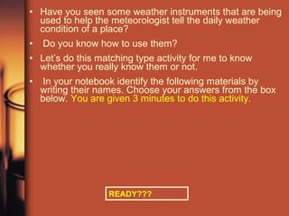 Weather instruments | PPT