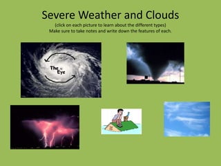 Weather Features Weather lesson | PPTX
