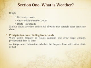 Water Weather Notes Weather Note PowerPoint | PPT