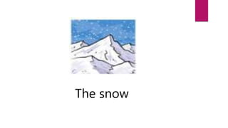 The snow
 